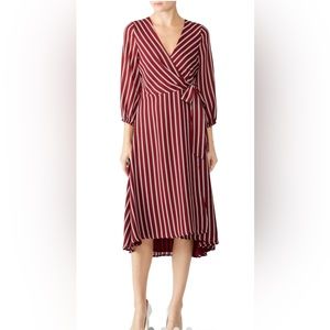 Slate and Willow Wrap Dress Burgundy